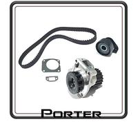 KIT CINGHIA TRASMISSIONE DISTRIBUZIONE COMPLETO DI POMPA ACQUA COMPATIBILE PER PIAGGIO PORTER 1200 1400 DIESEL (LDW-1404) - PIAGGIO QUARGO DIESEL (LDW-702) TUTTI I MODELLI.