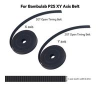 Kit Cinghia XY Ricambio per BambuLab per Cinghia Sincronizzazione Precisa P2S