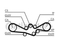 CONTITECH CT1050K1 Kit cinghie dentate