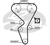 Kit cinghie dentate - GATES K015458XS