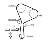 GATES K015610XS Kit cinghia di distribuzione