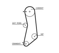 Kit cinghie dentate GATES K015626XS per FIAT