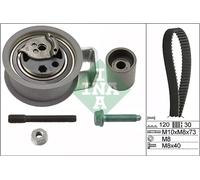 Set di cinghie di distribuzione INA 530 0091 10
