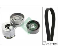 Kit cinghie poly-V INA 529 0124 10 per NISSAN PRIMERA (P12) 1.9 2002-2007