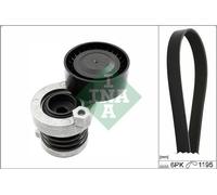 Kit cinghie poly-V INA 529 0339 10 per NISSAN JUKE (F15) 1.6 2010-2019