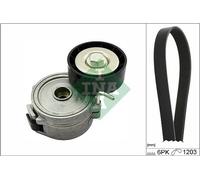 Kit cinghie poly-V INA 529 0357 10 per CITROEN C6 (TD_) 2.2 2006-201