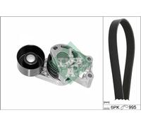 INA Set cinghie Poly-V 529 0378 10 – Kit cinghie trapezoidali multirighe per VW, Audi, Skoda, Seat