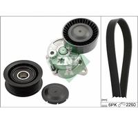 Kit cinghie poly-V INA 529 0450 10 per MERCEDES-BENZ CLK (C209) 2.7 2002-2009