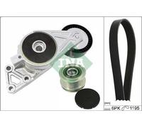Kit cinghie poly-V INA 529 0470 20 per AUDI A3 (8L1) 1.6 2000-2003