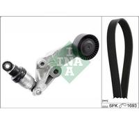 Kit cinghie poly-V INA 529 0473 10 per TOYOTA COROLLA (_E12_) 1.6 2002-2006