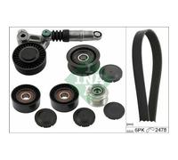 Kit cinghia trapezoidale multirighe con puleggia a ruota libera 529 0520 20 INA