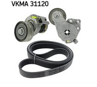 SKF Kit cinghia trapezoidale multirighe VKMA 31120 per VW Audi Seat Skoda