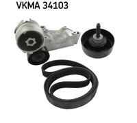 Kit Cinghie Poly-V SKF VKMA 34103 per FORD FOCUS 1.8 Turbo DI / TDDi
