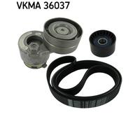 Kit Cinghie Poly-V SKF VKMA 36037 per RENAULT LAGUNA II (BG0/1_) 2 2002-2007