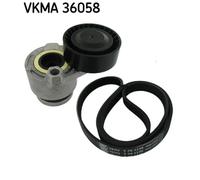 Kit Cinghie Poly-V SKF VKMA 36058 per RENAULT CLIO 1.5 dCi (B/CB07)