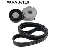 Kit Cinghie Poly-V SKF VKMA 36110 per RENAULT LAGUNA III (BT0/1)