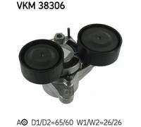 SKF VKMA 38306 Kit Cinghie Poly-V