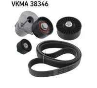 Kit cinghia trapezoidale multirighe VKMA 38346 SKF per BMW 1 Cabriolet 1 1 Coupé