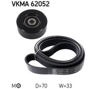 Kit Cinghie Poly-V SKF VKMA 62052 per NISSAN QASHQAI 1.6