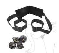 Kit cintura yoga in 2 pezzi con cinghie regolabili in tessuto impermeabile per sostenere le posizioni yoga