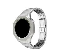 Kit cinturino GT4 46mm adatto for Huawei GT4 46mm Watch Case WatchBand in acciaio inossidabile cinturino di ricambio braccialetto(Black+Gun color case)