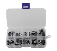 Kit circuito integrato DIP da 85 pezzi con timer IC, amplificatore operazionale, array Darlington e chip logici per progetti elettronici fai da te, compatibile con NE555/LM324/LM393/UA741/ULN2803