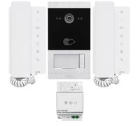 Kit Citofonico Audio Bifamiliare 2 Fili per Parete