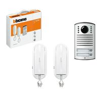 Kit citofonico bticino 366821 bifamiliare 2 fili cornetta sprint l2 linea 2000