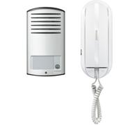 Kit Citofono e Pulsantiera 2 Fili Monofamiliare Bianco Grigio BTicino 366811