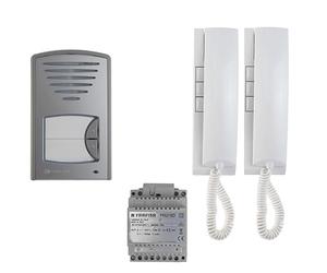 Kit citofono Farfisa 2CKSD+ bifamiliare cablaggio ridotto 1+1 pronta installazione (nuovo modello) audio migliorato