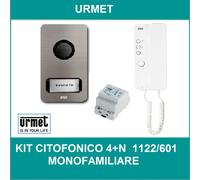 KIT CITOFONO MONOFAMILIARE URMET 1122/601 4+N FILI MIKRA + CITOFONO MIRO'