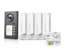 Kit Citofono Urmet 4 Famiglie 2Voice Mikra2 Plus Predisposto Video