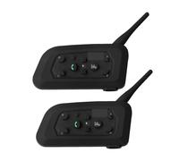 Kit Citofono Wireless Auricolare for moto Interfono 6 Riders BT Interphone MP3 impermeabile senza fili Auricolare