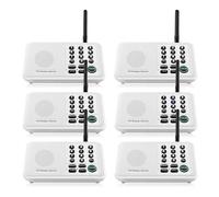 Kit Citofono Wireless di interfono wireless One Piece for casa, ufficio, ufficio, 5280 Ft, di comunicazione da stanza a stanza a 10 canali a lungo raggio(White)