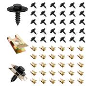 Kit clip a vite e dado per auto, 60 pezzi U clip di fissaggio auto | Viti e bulloni per auto, U-Clip Kit viti per carrozzeria auto per copertura sotto motore parafango pannello