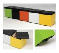 Kit Closet Kubox - Pouf Contenitore, Colore Arancione