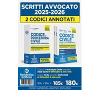 Kit codice civile e codice di procedura civile annotato con la giurisprudenza per l'esame di avvocato 2025-2026