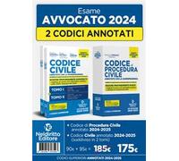 Kit Codice civile + Procedura civile annotato con la giurisprudenza per l'esame di avvocato 2024