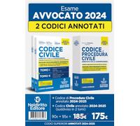 Kit Codice civile + Procedura civile annotato con la giurisprudenza per l'esame di avvocato 2024
