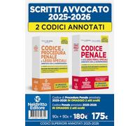 Kit codice penale e codice di procedura penale annotato con la giurisprudenza per l'esame di avvocato 2025-2026
