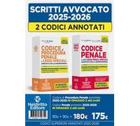 Kit codice penale e codice di procedura penale annotato con la giurisprudenza per l'esame di avvocato 2025-2026