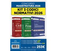 Kit Codici Normativi 2026 Per Il Concorso In Magistratura. Civile-Penale-Amminis