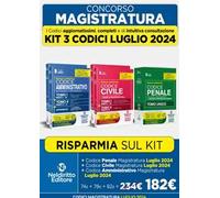 Kit codici normativi Civile, Penale e Amministrativo edizione Luglio 2024