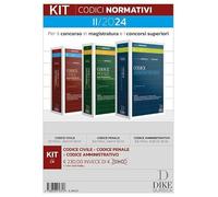 Kit codici normativi per il concorso in magistratura e i concorsi superiori II/2024: Codice civile-codice penale-codice amministrativo. Con aggiornamento online