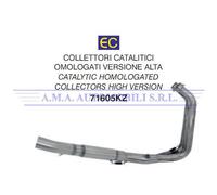 Kit coll. catal. omolog. versione alta Yamaha Tracer 700 2016 2017 2018 2019