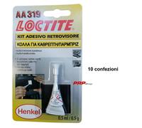 KIT COLLA ADESIVO SPECCHIO SPECCHIETTO RETROVISORE AUTO HENKEL LOCTITE AA 319