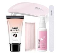Kit colla e decollatore per unghie | Kit di rimozione manicure french - Strumento per manicure versatile con lampada UV per ragazze donne casa viaggi feste matrimonio