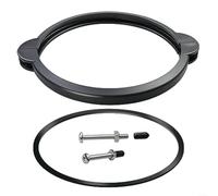 Kit collare-anello di ricambio per Intex SF90110-1 (13,54 x 10,82 pollici), OEM adatto per pompa filtro a sabbia da 25,4 cm, include 2 bulloni/dadi in acciaio inossidabile + coperture in gomma +