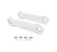 Kit Collegamenti Di Abbassamento Kit Di Collegamento Per Assetto Ribassato Per KAWASAKI KDX200 KDX220R Collegamento Per Ammortizzatore Posteriore Per Moto(D'argento)