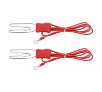 Kit Collegamento Recinto Elettrico con Clip a Coccodrillo in Acciaio per Messa a per terra 1m